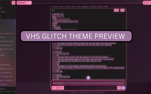 Custom Themes for ChatGPT – Best Skins & Dark Mode Styles - Screenshot 4